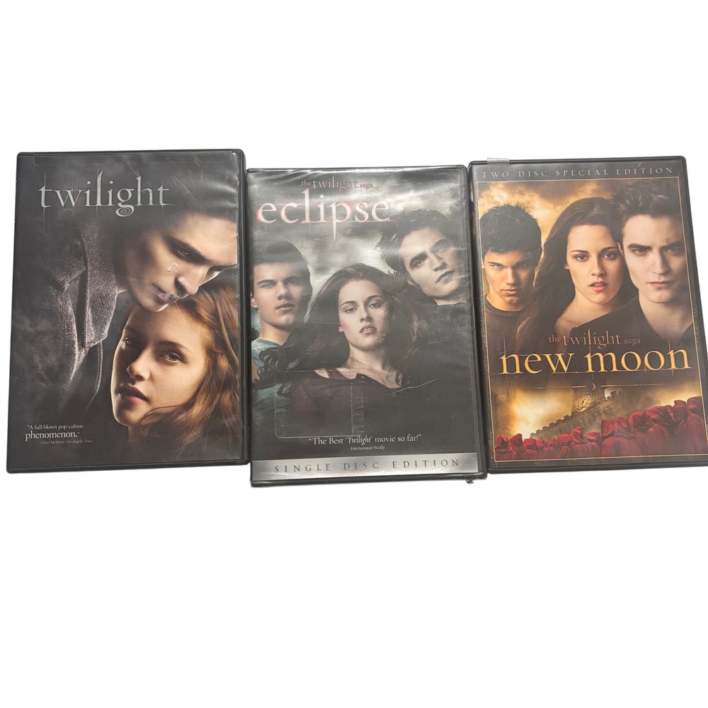 Twilight Saga DVD Lot Twilight New Moon Special Edition Eclipse Sealed 3 Movies